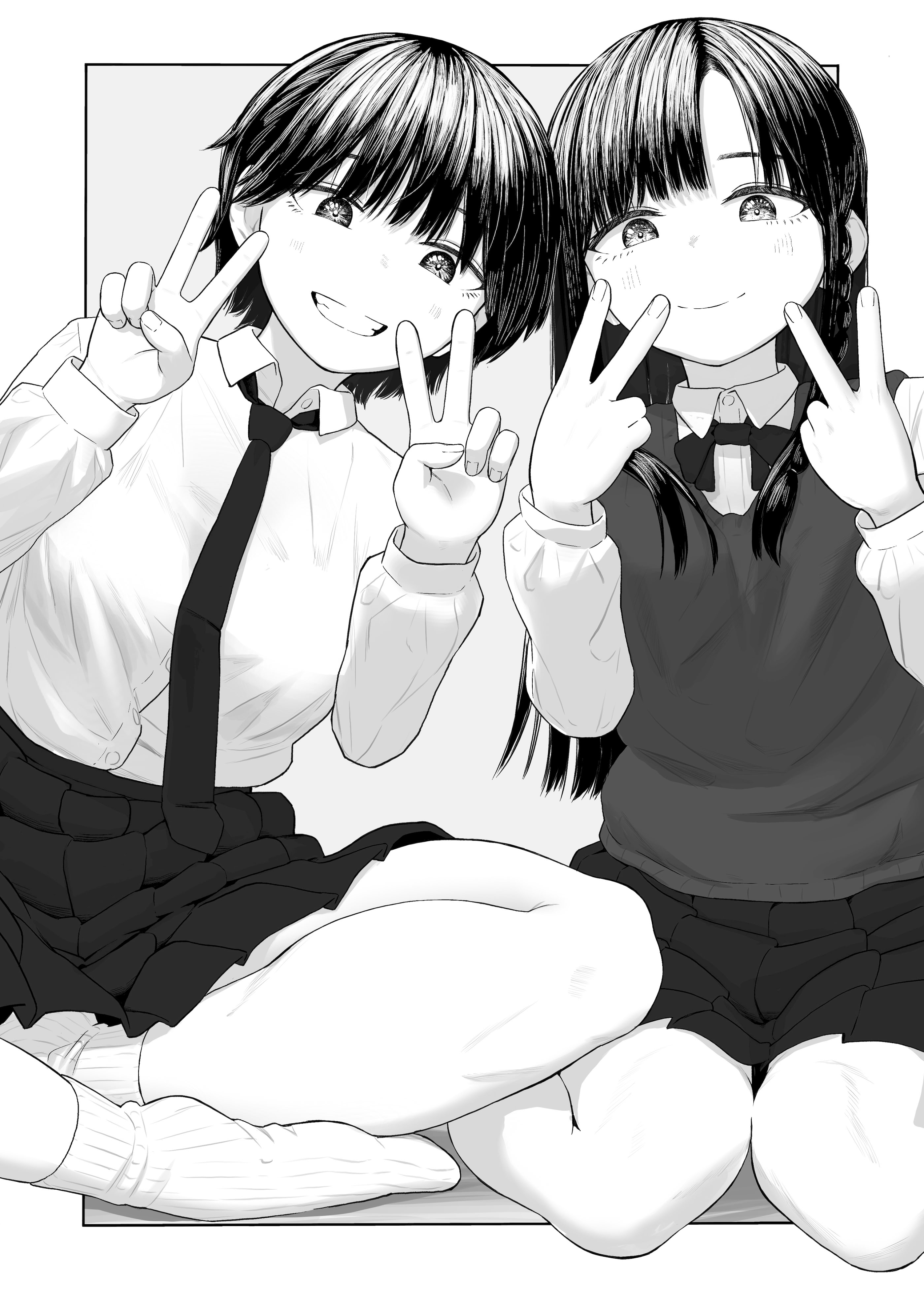 [日本漫画] [とげとげ娘] 家出したクラスメイト二人が泊まりに来た [中国翻訳] 单本,高潮潮吹,萝莉,调教,巨乳大奶#[34P]-5