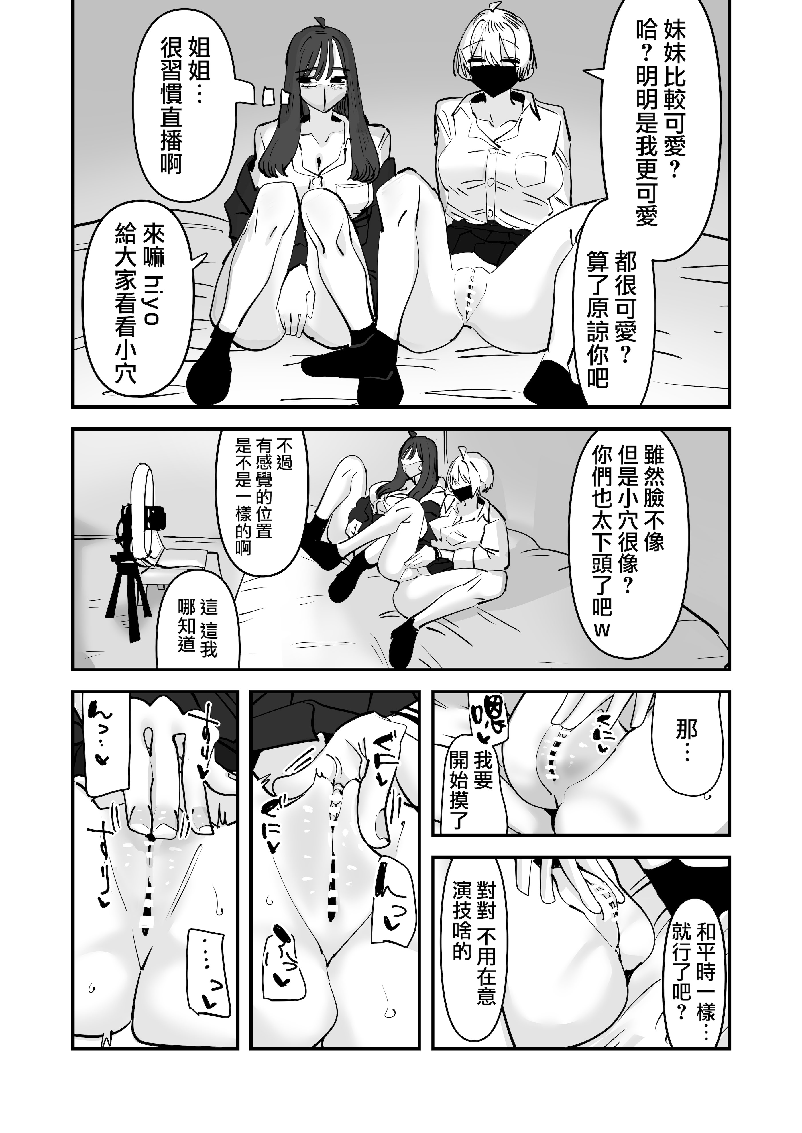 [日本漫画] [アウェイ田] 姉妹でオナニー配信する話 单本,女同百合#[36P]-22