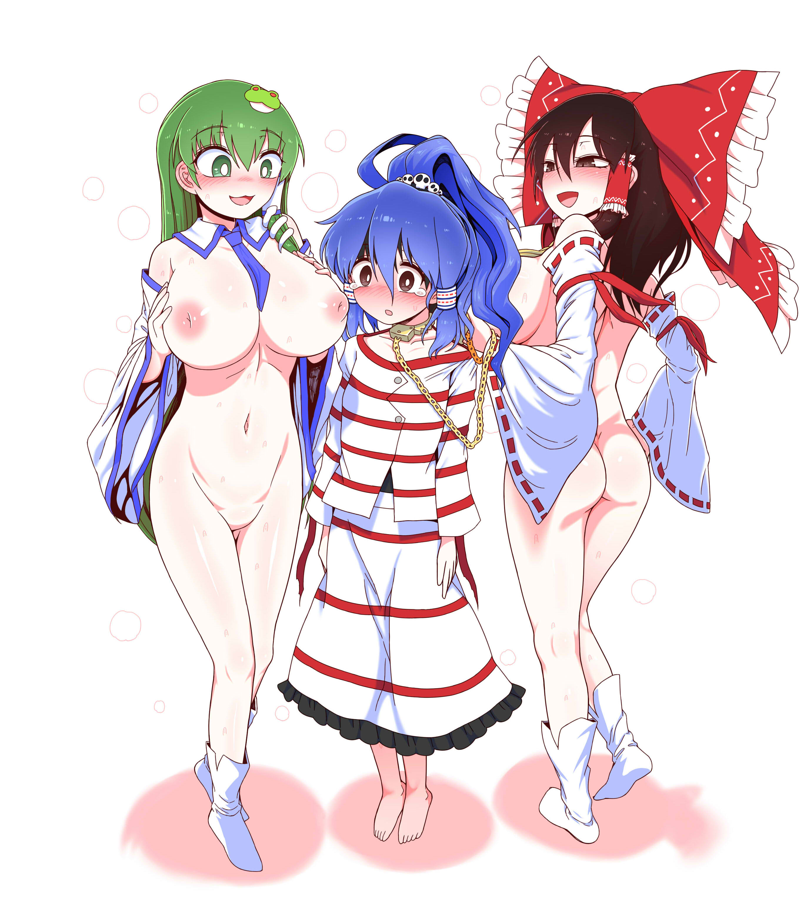 [やし屋 (YASSY)] W巫女のモブ少年破壊EX (東方Project) [ 42