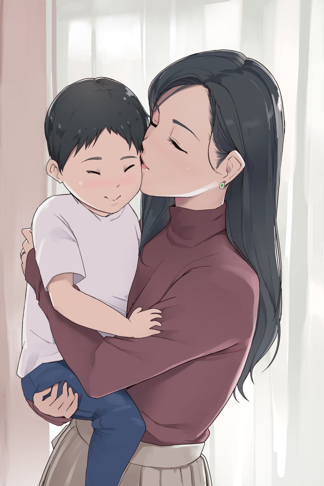 [日本漫画] 母の顔と女の顔を使い分けるママのお話 单本,熟女人妻#[11P]-2