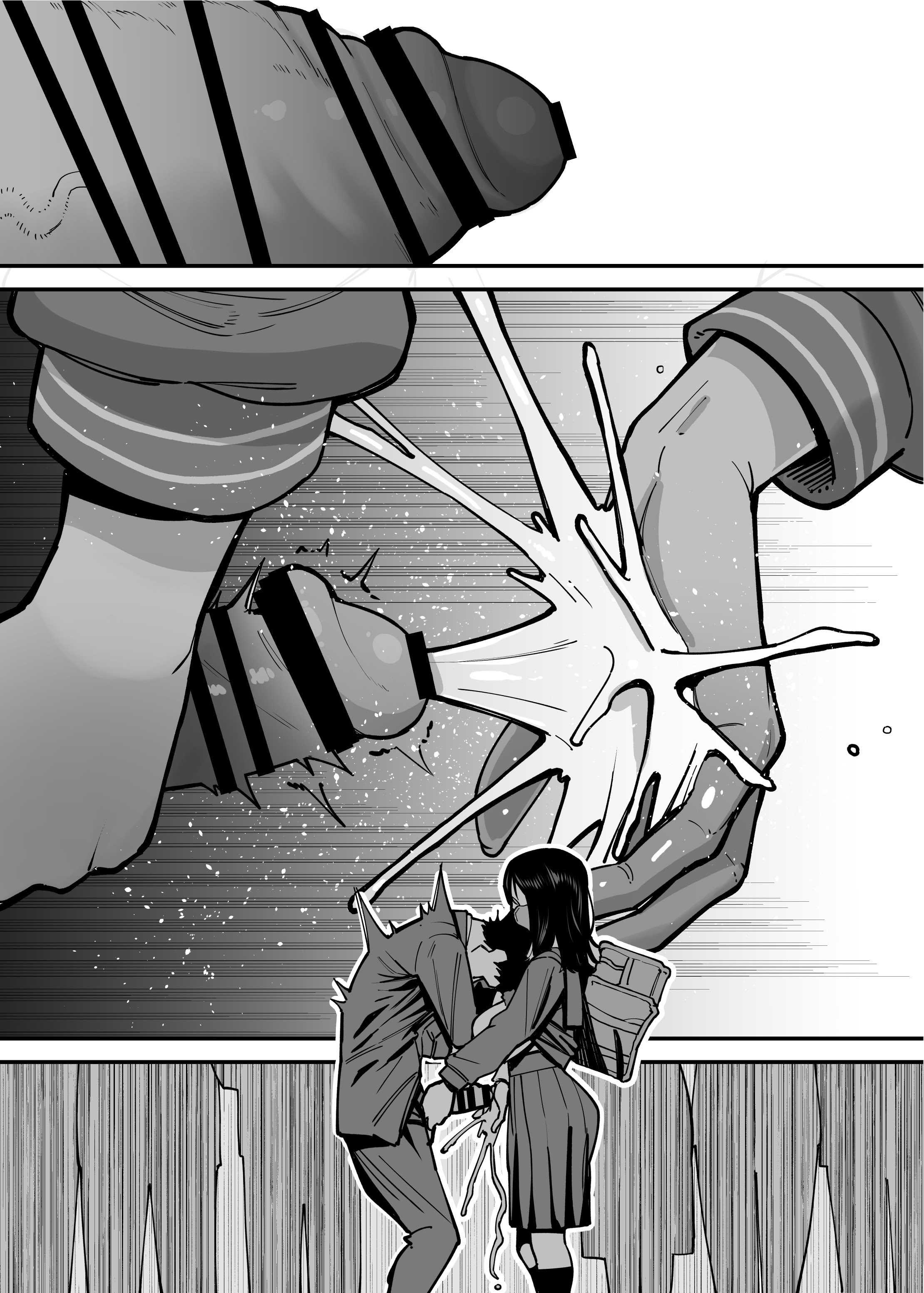 [日本漫画] [田貸魔] 毎朝通勤電車で痴女に狙われています。｜每天早上都在通勤電車被癡女盯上 [ペンギン堂] 单本,巨乳大奶,露出,青年,大阴茎#[21P]-4
