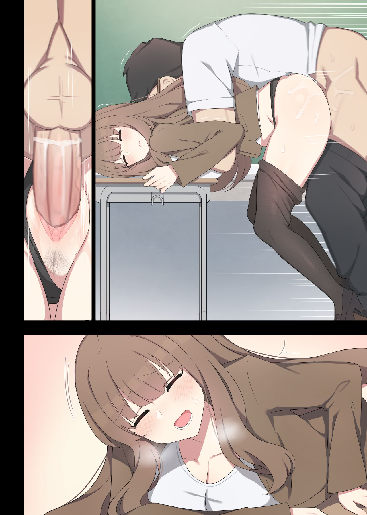 [日本漫画] [poyeop] 交配实习 2 单本,黑丝丝袜,女教师,巨乳大奶,女学生,全彩#[48P]-29