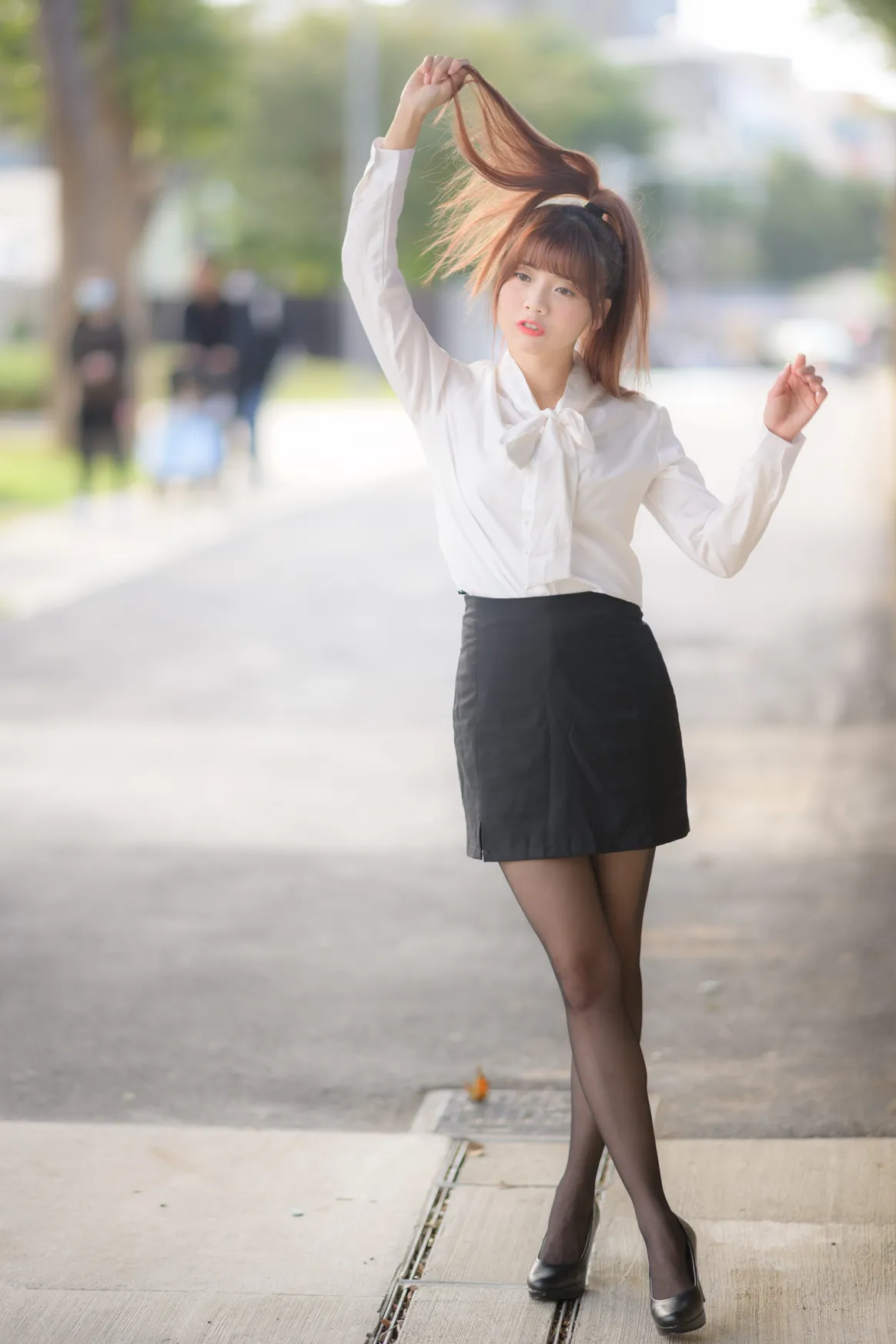 [爱美足] NO.237 OL黑丝制服高跟 街拍#[105P]-4