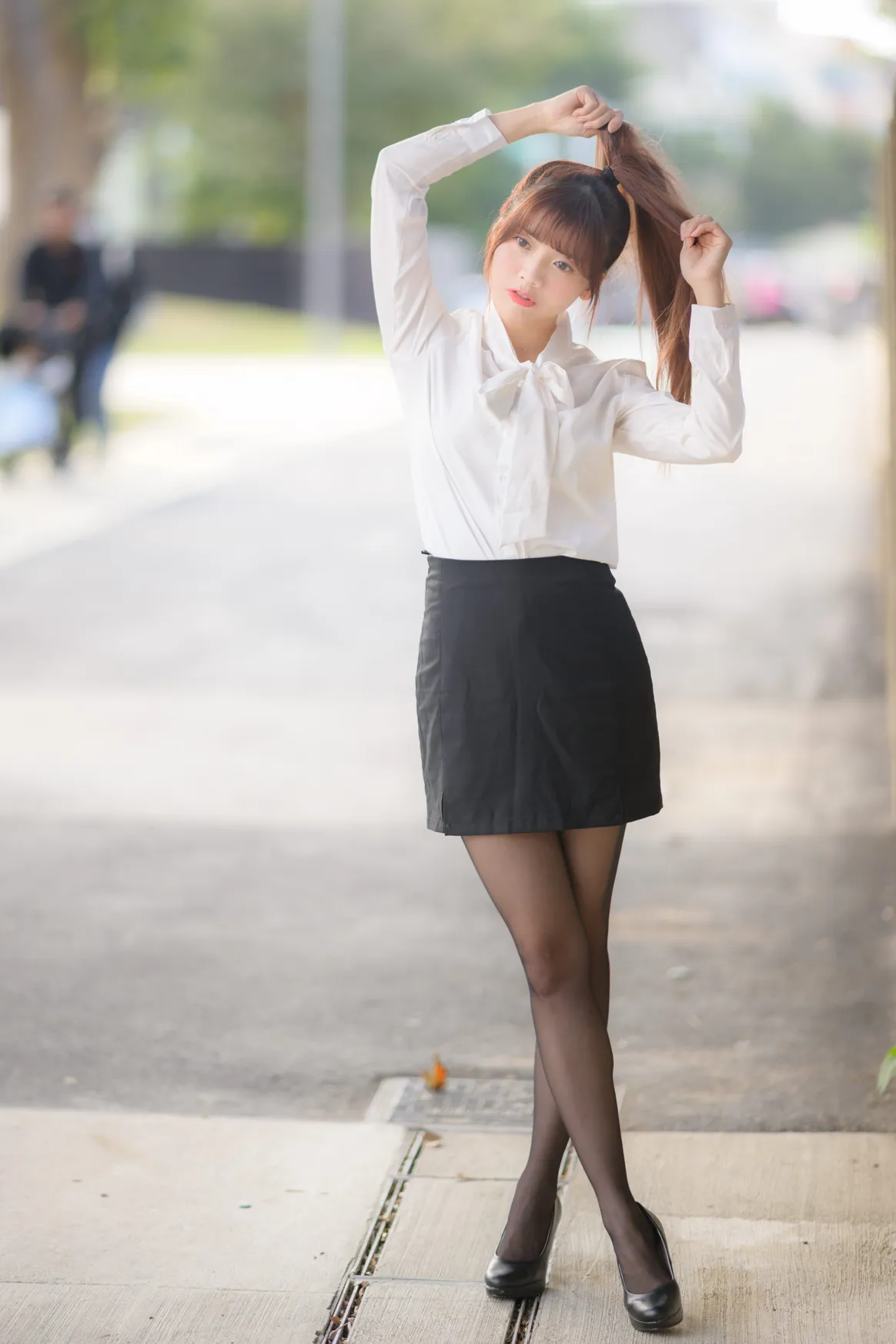 [爱美足] NO.237 OL黑丝制服高跟 街拍#[105P]-5