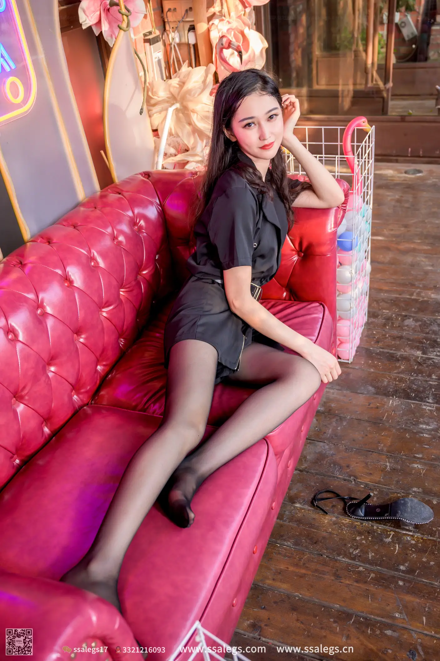 [Mzsock] NO.468 Manman Street Photography Black Silk (Part 2) Silk club#[127P]-3
