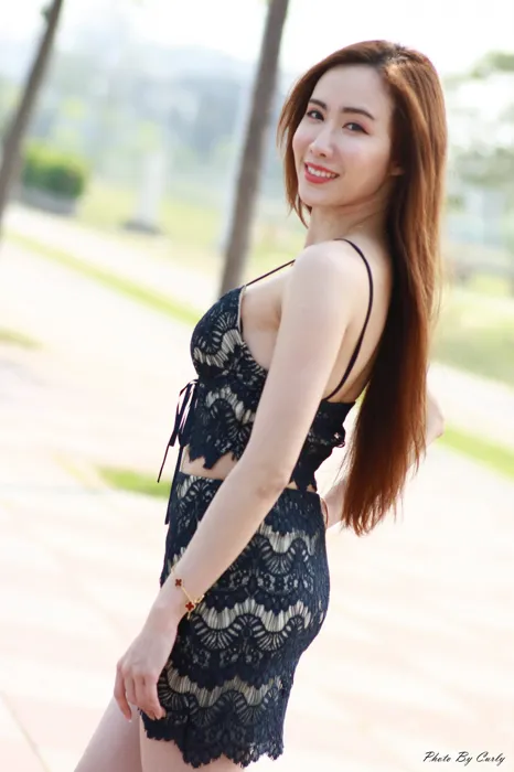 [Mzsock] NO.059 Dora hollow dress, high heels and beautiful legs travel photo street photography#[80P]-1