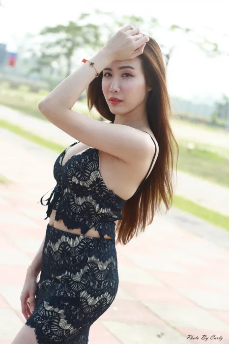 [Mzsock] NO.059 Dora hollow dress, high heels and beautiful legs travel photo street photography#[80P]-5