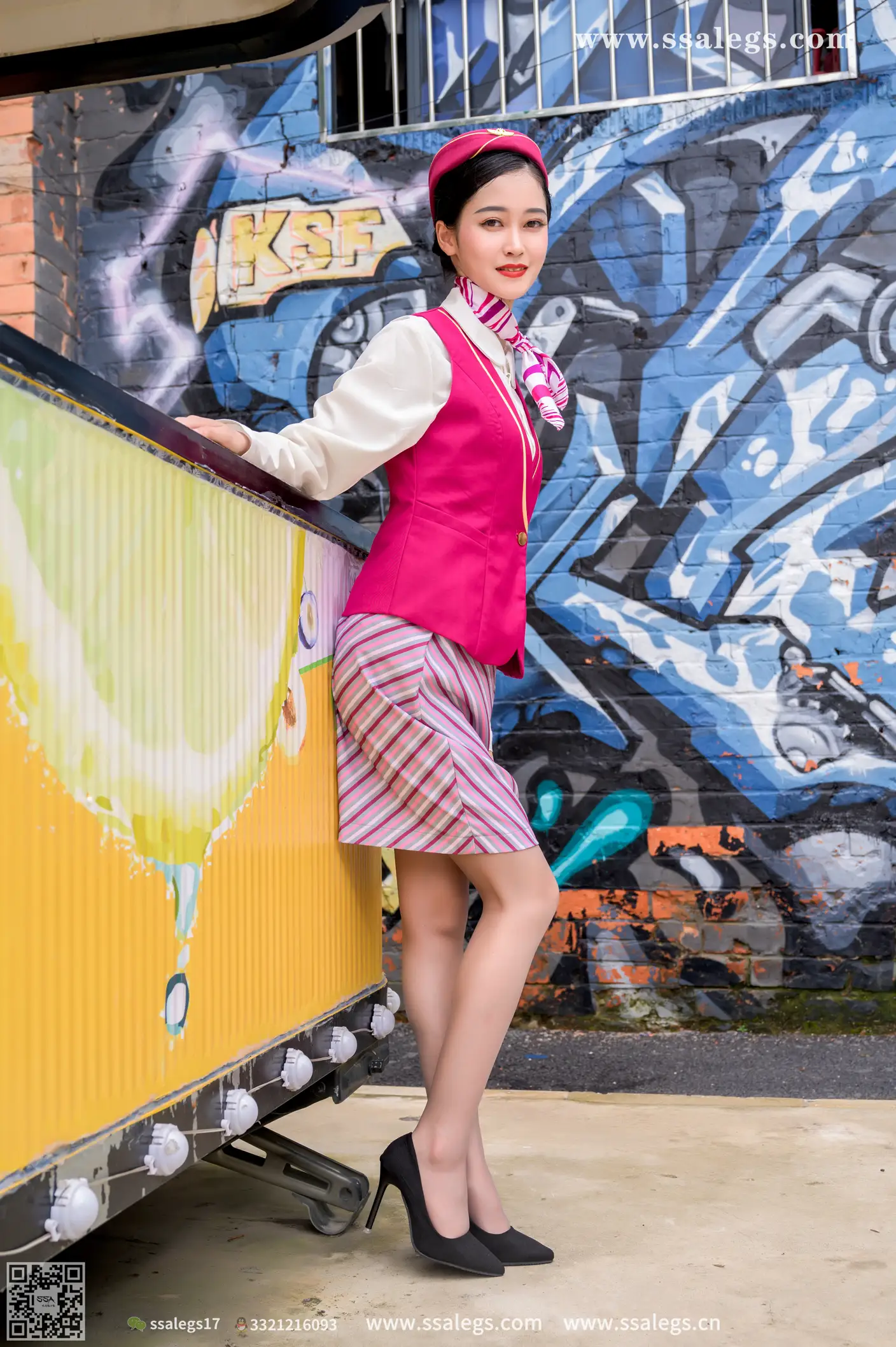 [Mzsock] NO.436 Her stewardess dream (below) silk club#[127P]-3