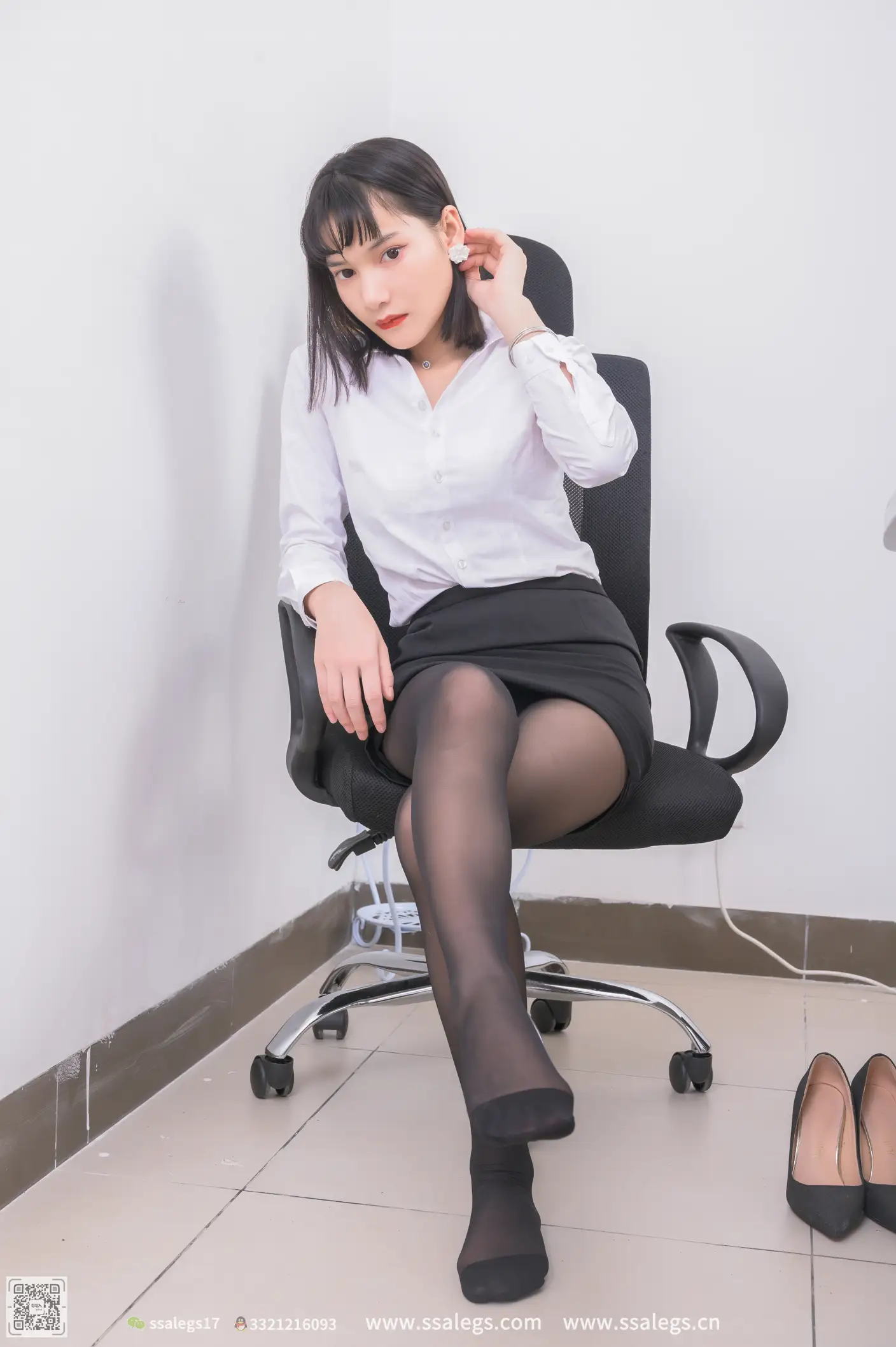 [爱美足] NO.530 冰冰 黑丝袜写真（下) 丝社#[126P]-10