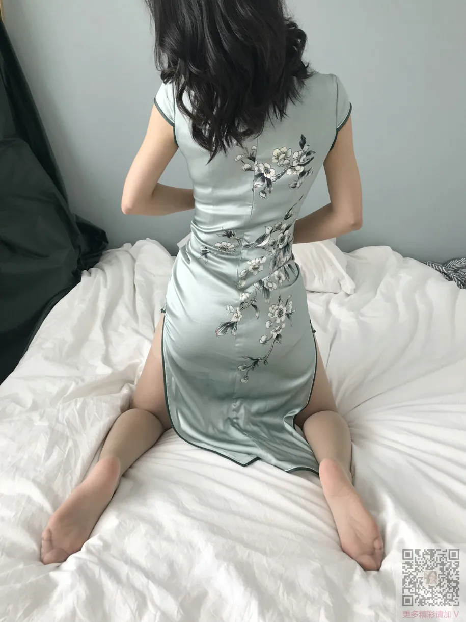[爱美足] NO.115 Nia乔乔学姐居家性感旗袍肉丝 街拍#[64P]-4