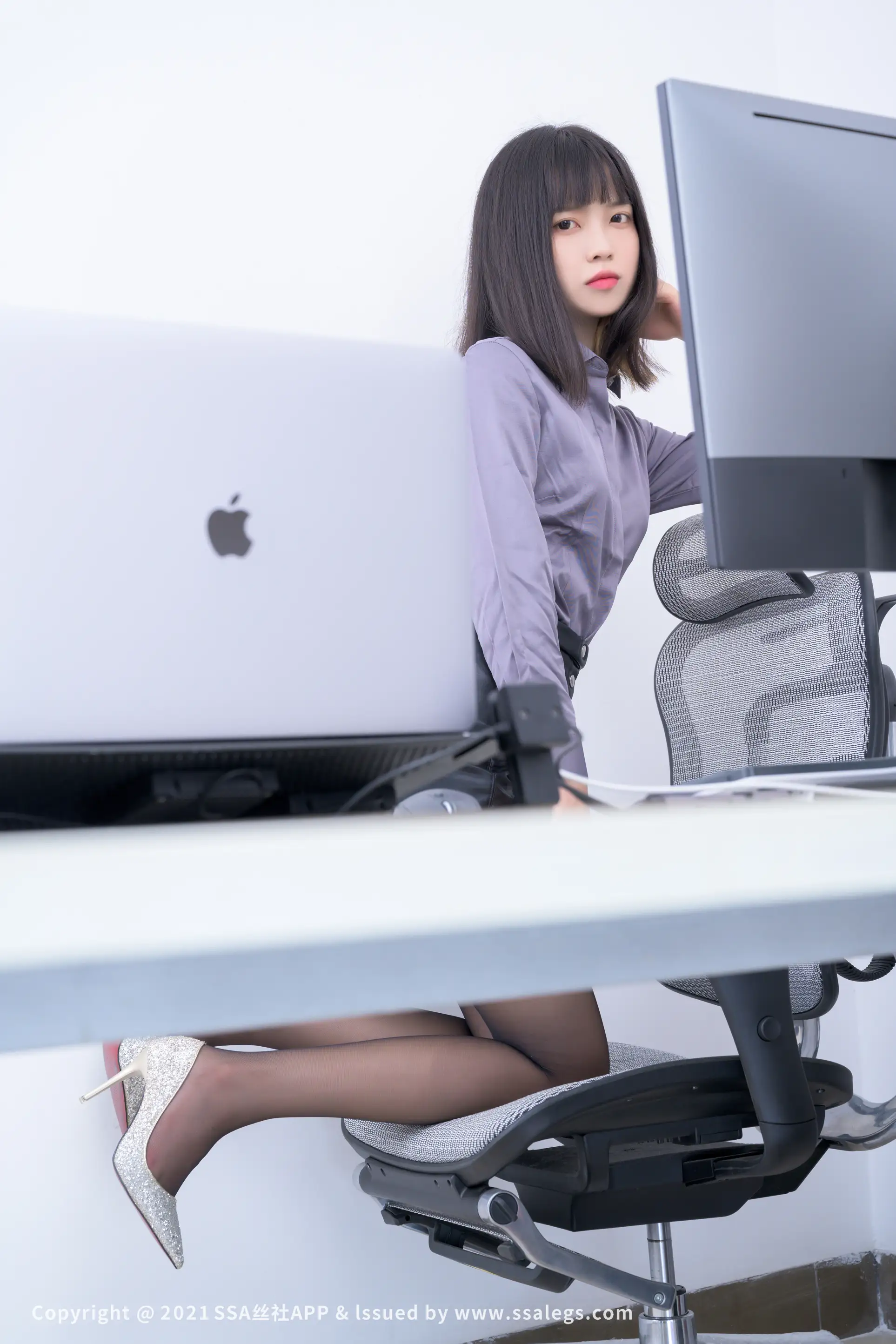[爱美足] NO.748 模特丹丹的黑丝袜OL(上) 丝社#[123P]-7