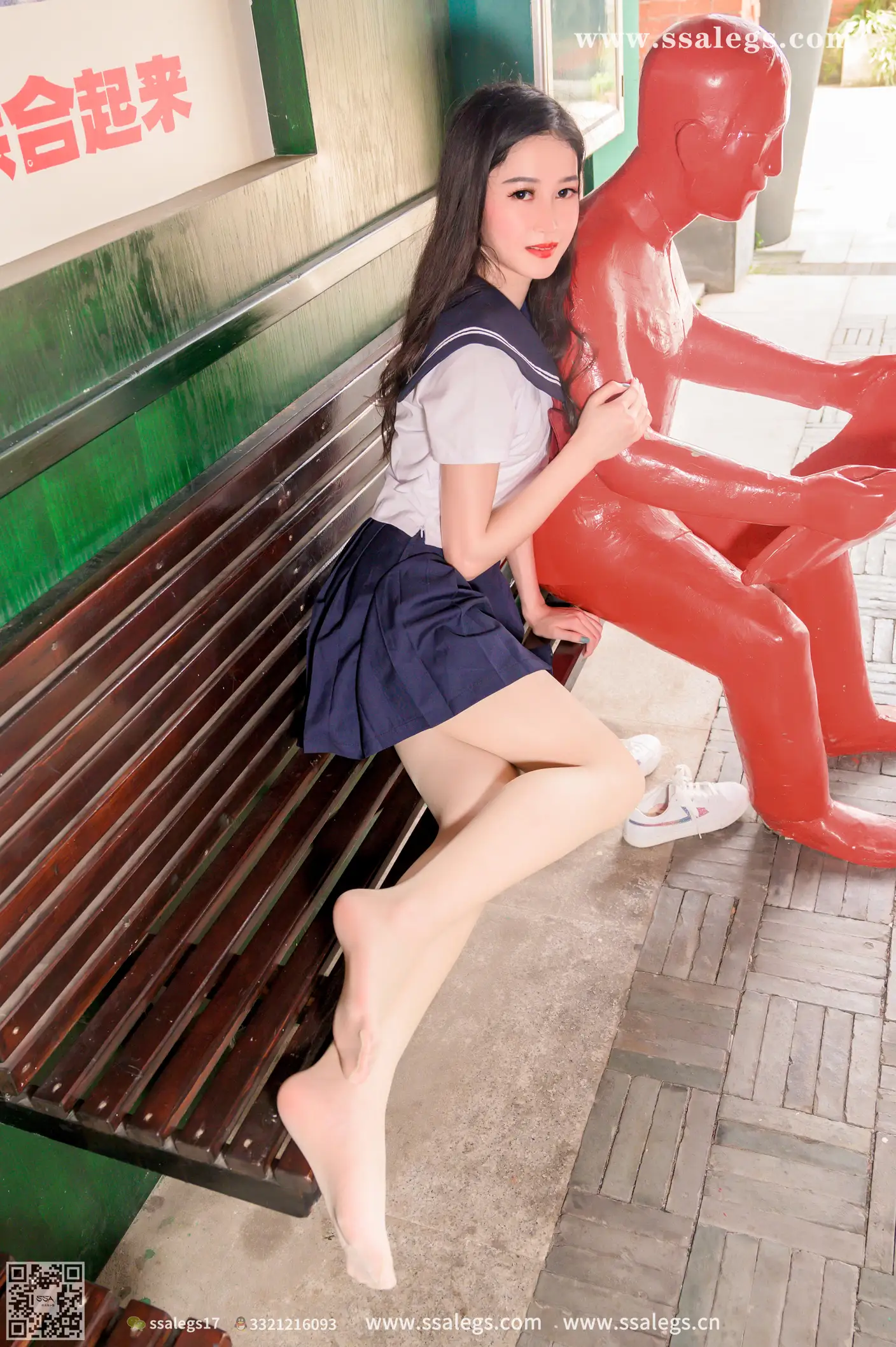 [爱美足] NO.422 漫漫白色jk制服肉丝写真(下) 丝社#[124P]-39
