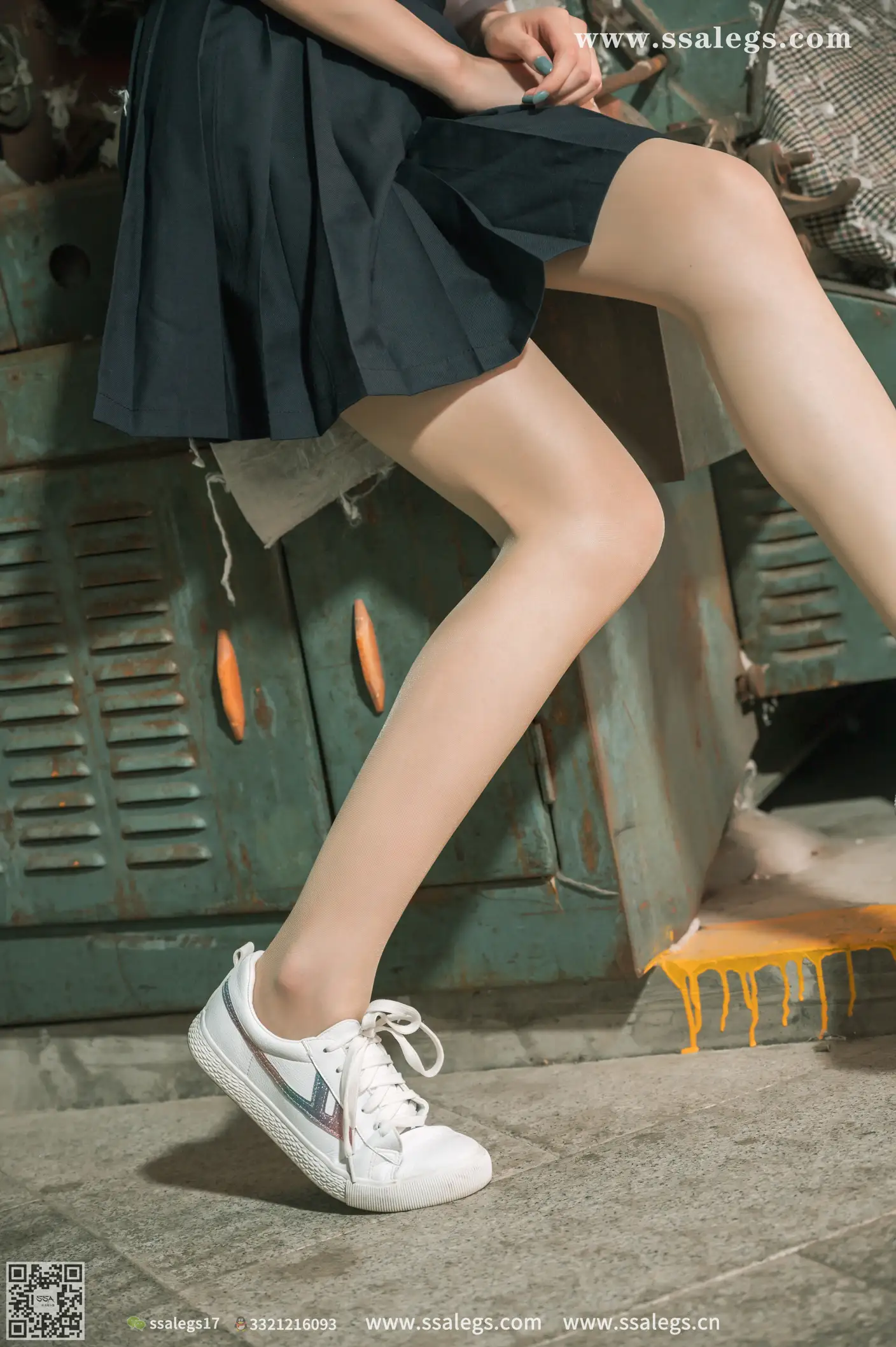 [爱美足] NO.422 漫漫白色jk制服肉丝写真(下) 丝社#[124P]-2