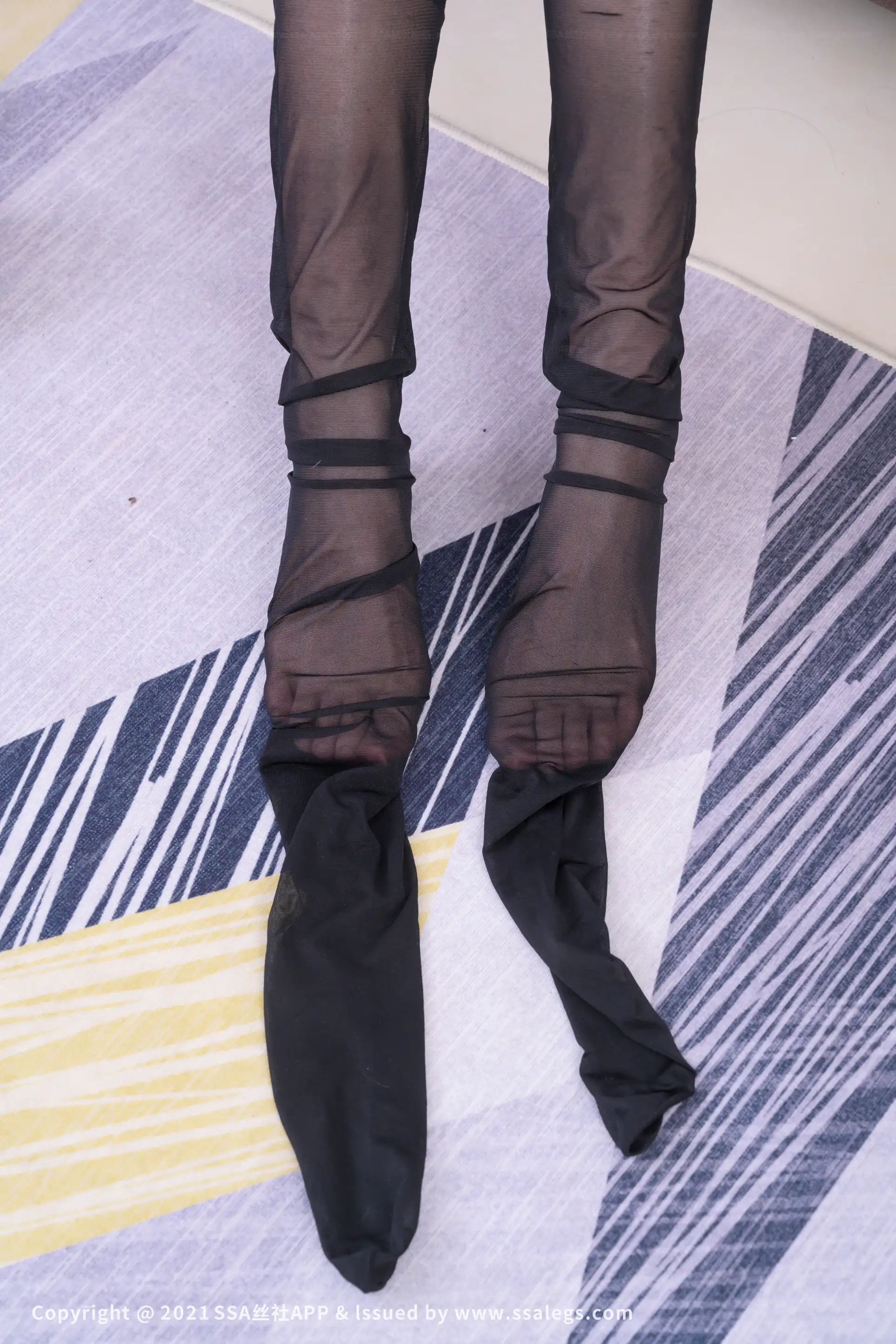 [Mzsock] NO.635 Photo of leg model Jingjing’s beautiful legs in black stockings (Part 2) silk club#[128P]-3