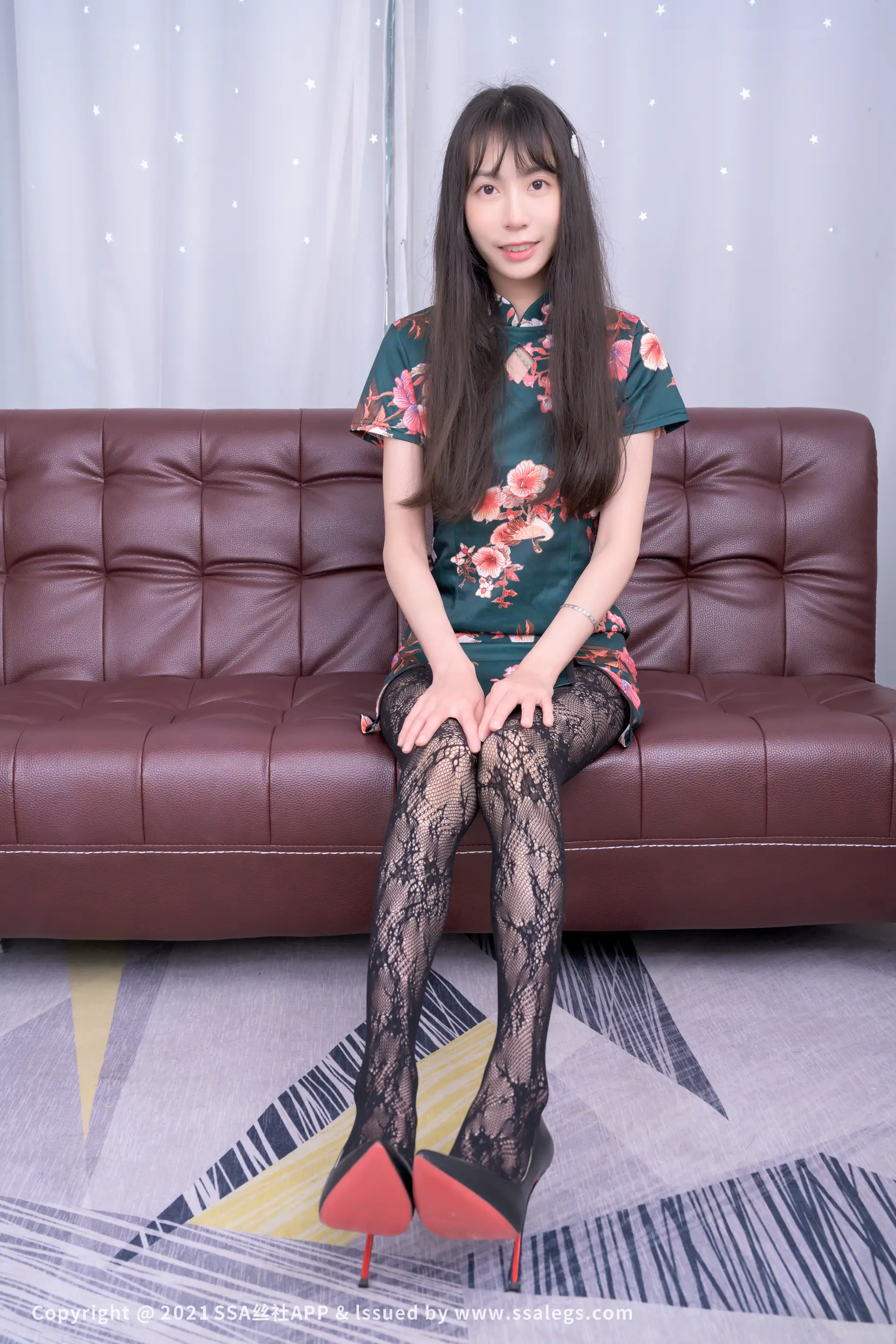 [Mzsock] NO.744 Model’s black fishnet stockings (Part 1) silk club#[126P]-9